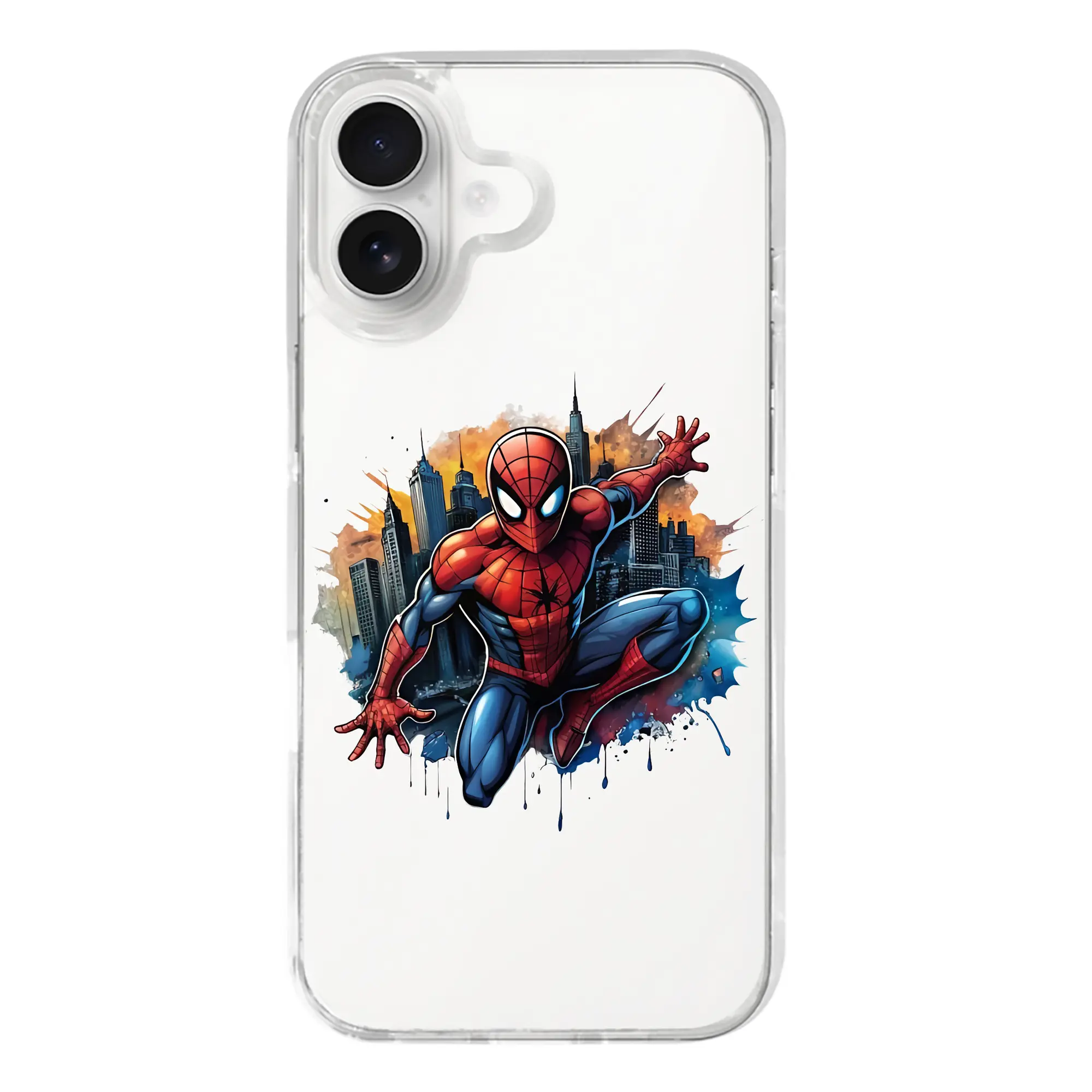 アベンジャーズ (Avenjāzu) グッズ スパイダーマン（Spider-Man） - iPhone 17シリーズ 透明スマホケース – 薄型・耐衝撃・精密フィット保護カバー